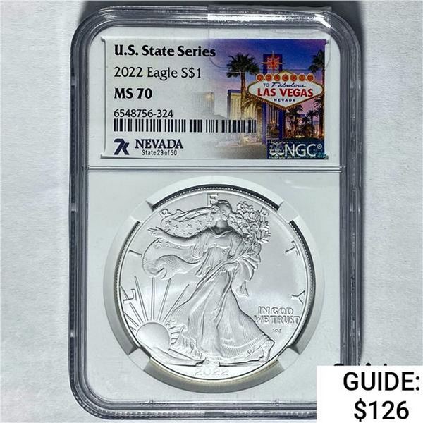2022 Silver Eagle NGC MS 70