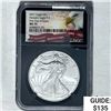 Image 1 : 2021 Silver Eagle NGC MS 70