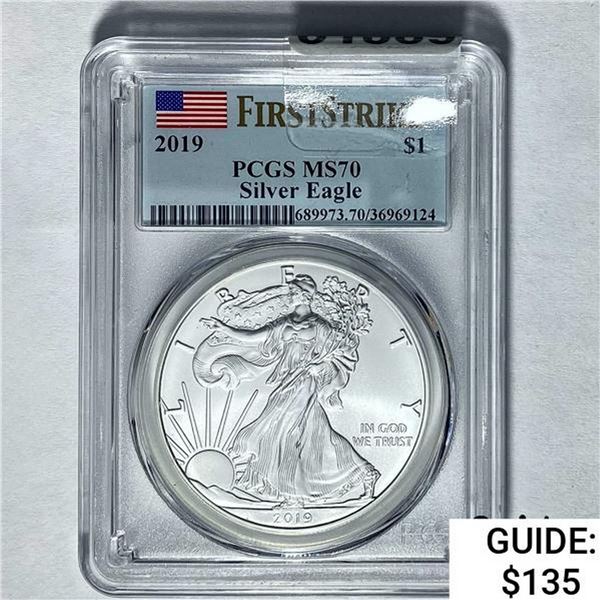 2019 Silver Eagle PCGS MS70