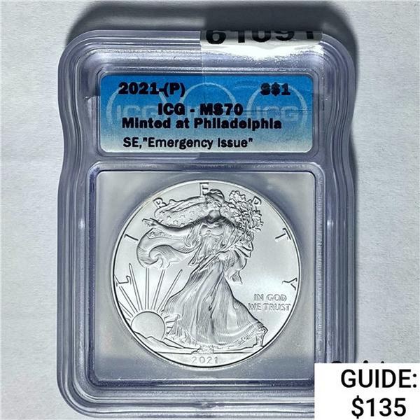 2021-(P) Silver Eagle ICG MS70