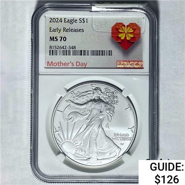 2024 Silver Eagle NGC MS 70
