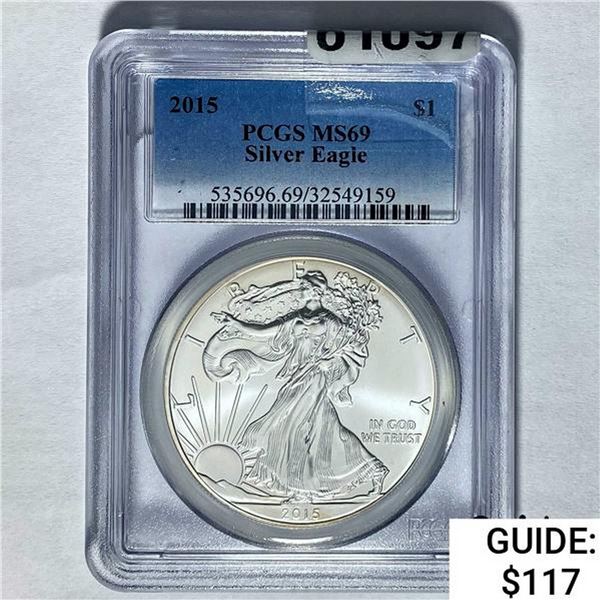 2015 Silver Eagle PCGS MS69