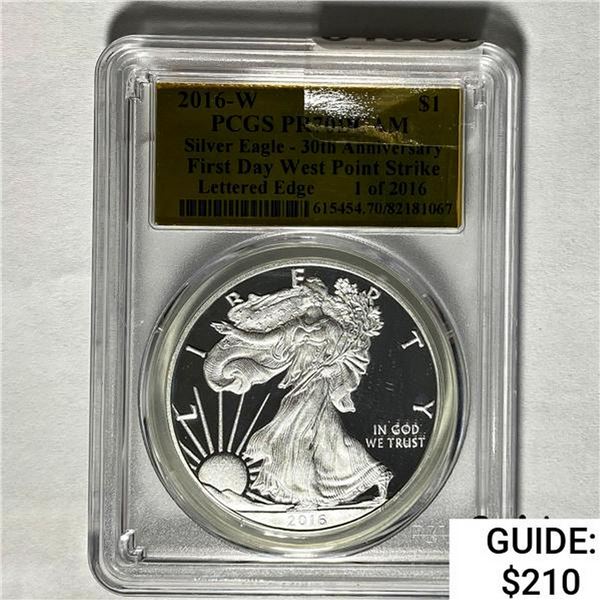 2016-W Silver Eagle PCGS PR70DCAM