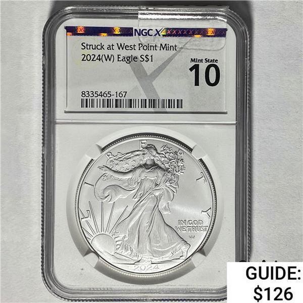 2024(W) Silver Eagle NGC Mint State 10