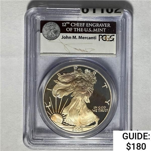 2006 Silver Eagle PCGS PR69DCAM (Signature Label)