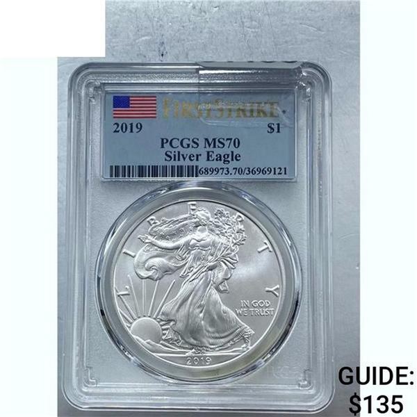 2019 Silver Eagle PCGS MS70