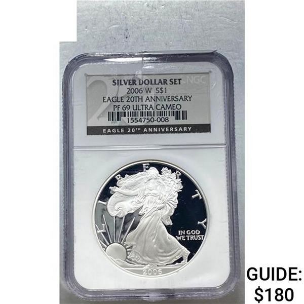 2006-W Silver Eagle NGC PF 69 ULTRA CAMEO
