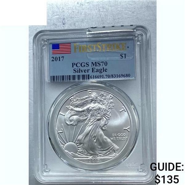 2017 Silver Eagle PCGS MS70