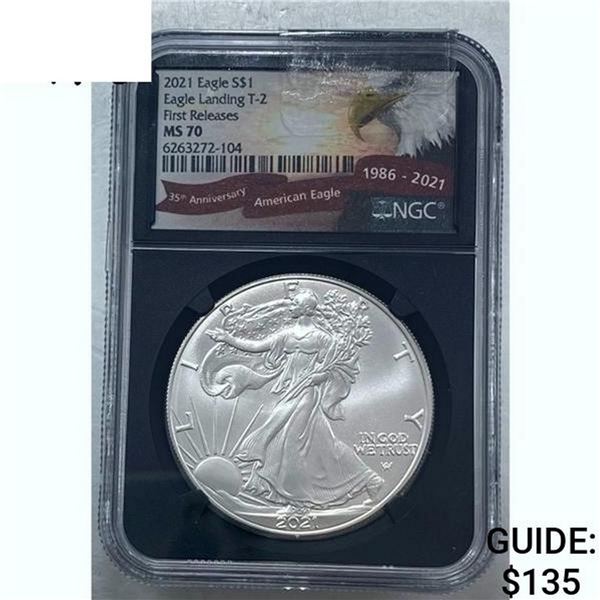 2021 Silver Eagle NGC MS 70
