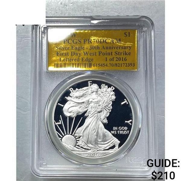 2016-W Silver Eagle PCGS PR70 DCAM