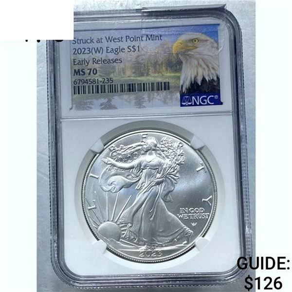 2023(W) Silver Eagle NGC MS 70