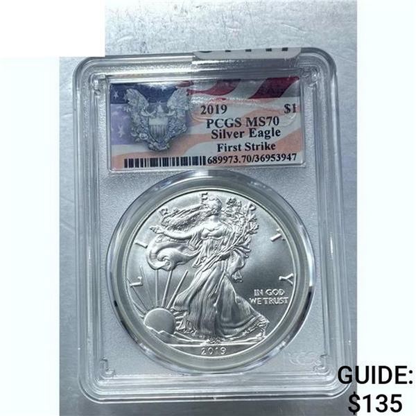 2019 Silver Eagle PCGS MS70