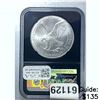 Image 2 : 2021 Eagle $1 Silver NGC MS 70