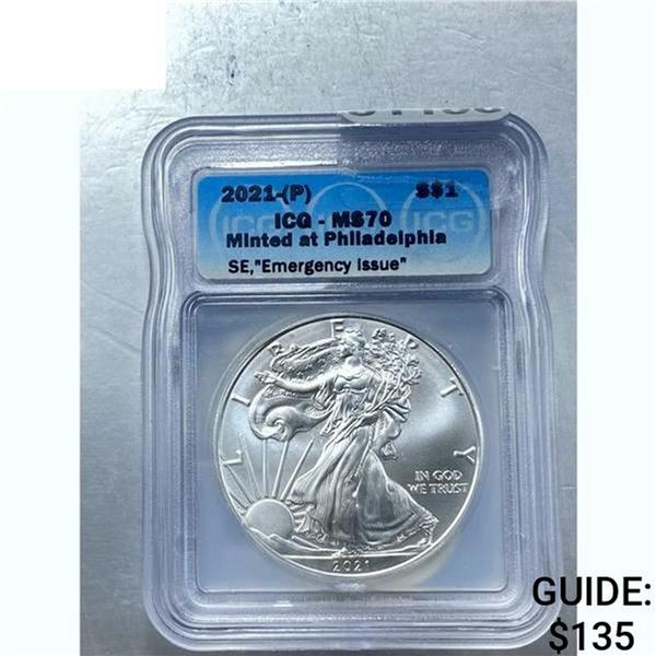 2021-(P) Silver Eagle ICG MS70