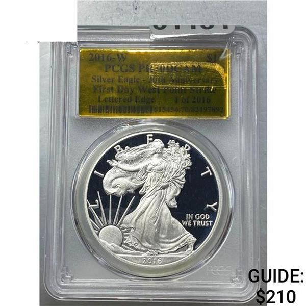 2016-W Silver Eagle PCGS PR70 DCAM