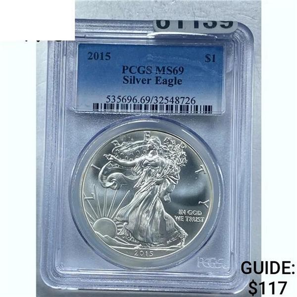2015 Silver Eagle PCGS MS69