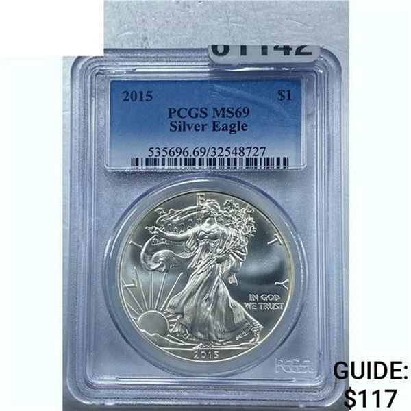 2015 Silver Eagle PCGS MS69