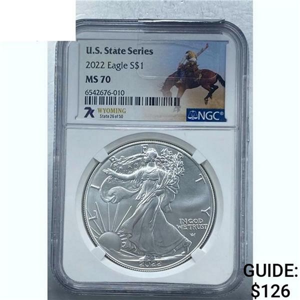 2022 Silver Eagle NGC MS 70