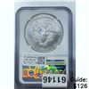 Image 2 : 2021 Silver Eagle NGC MS 70