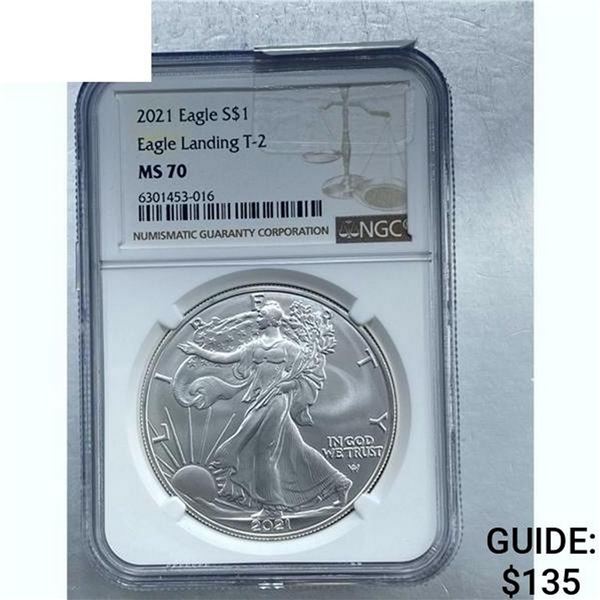 2021 Silver Eagle NGC MS 70