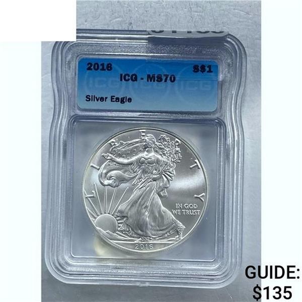 2016 Silver Eagle ICG MS70