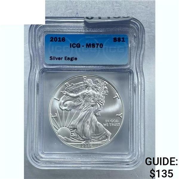 2016 Silver Eagle ICG MS70