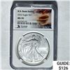 Image 1 : 2022 Silver Eagle NGC MS 70