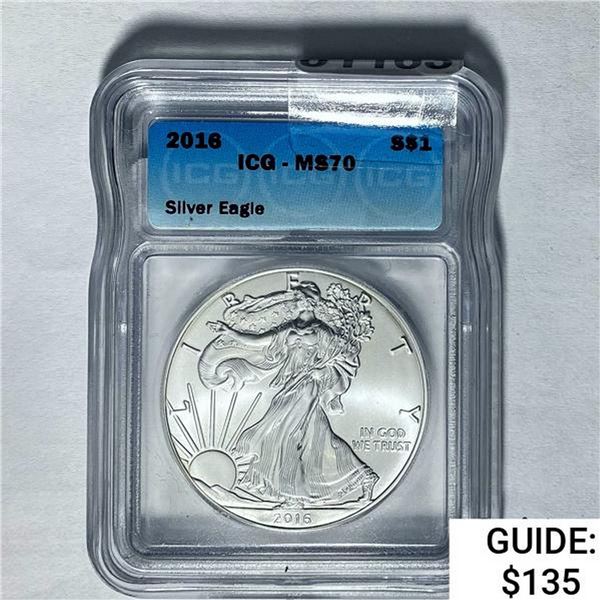 2016 Silver Eagle ICG MS70