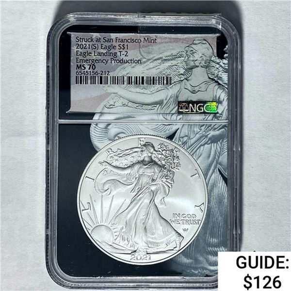 2021(S) Silver Eagle NGC MS 70