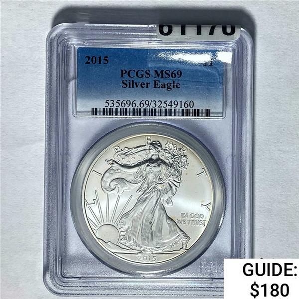 2015 Silver Eagle PCGS MS69
