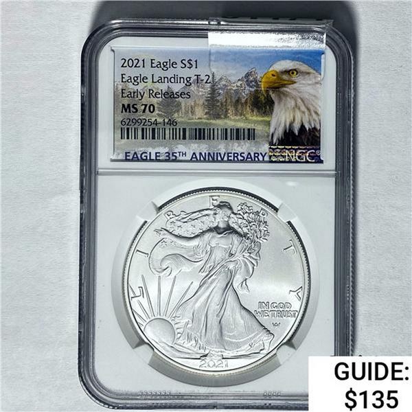 2021 Silver Eagle NGC MS 70