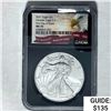 Image 1 : 2021 Silver Eagle NGC MS 70