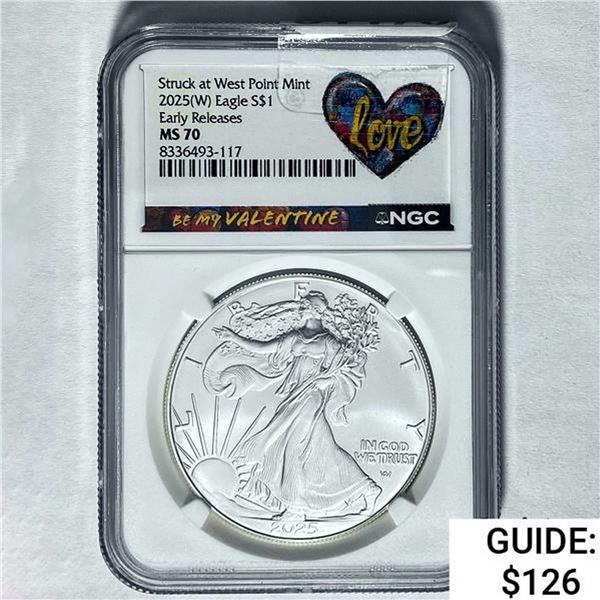 2025(W) Silver Eagle NGC MS 70