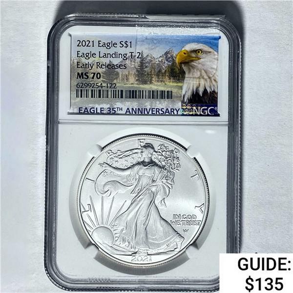2021 Silver Eagle NGC MS70