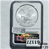 Image 2 : 2021 Silver Eagle NGC MS70