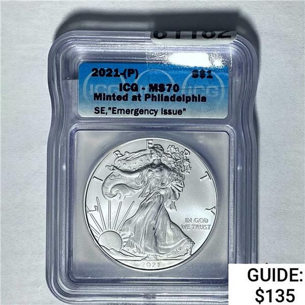 2021-(P) Silver Eagle ICG MS70