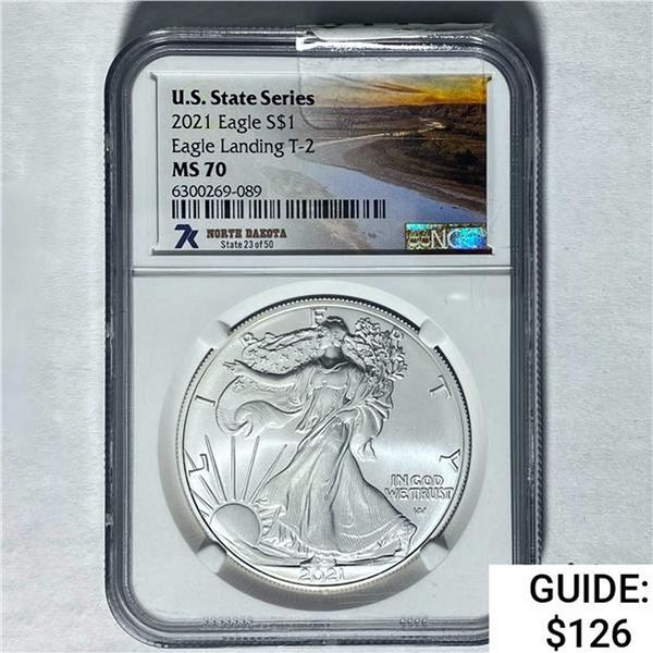 2021 Silver Eagle NGC MS 70