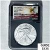 Image 1 : 2021 Silver Eagle NGC MS 70