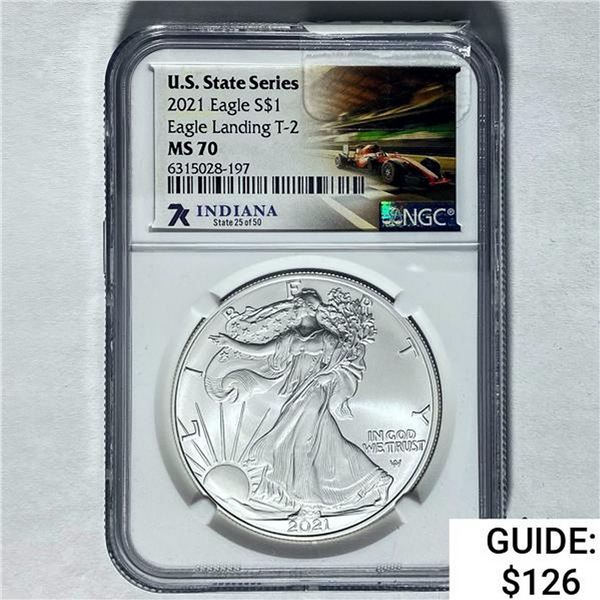 2021 Silver Eagle NGC MS 70