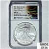 Image 1 : 2021 Silver Eagle NGC MS 70