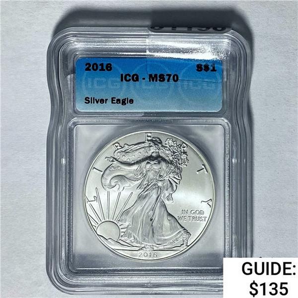 2016 Silver Eagle ICG MS70