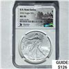 Image 1 : 2022 Silver Eagle NGC MS 70