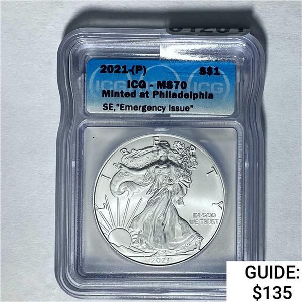 2021-(P) Silver Eagle ICG MS70