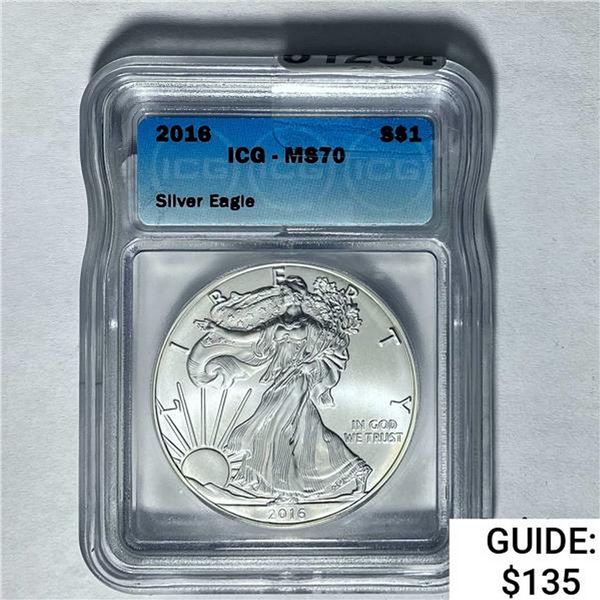 2016 Silver Eagle ICG MS70