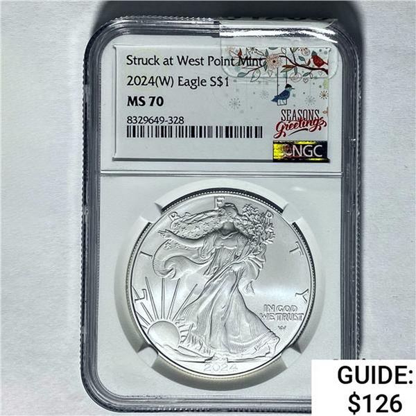 2024(W) Silver Eagle NGC MS 70