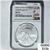 Image 1 : 2024(W) Silver Eagle NGC MS 70