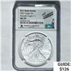 Image 1 : 2021 Eagle $1 Silver NGC MS 70