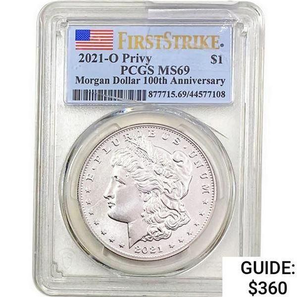 2021-O Morgan Silver Dollar PCGS MS69