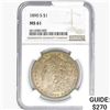 Image 1 : 1890-S Morgan Silver Dollar NGC MS61