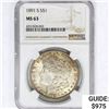 1891-S Morgan Silver Dollar NGC MS63
